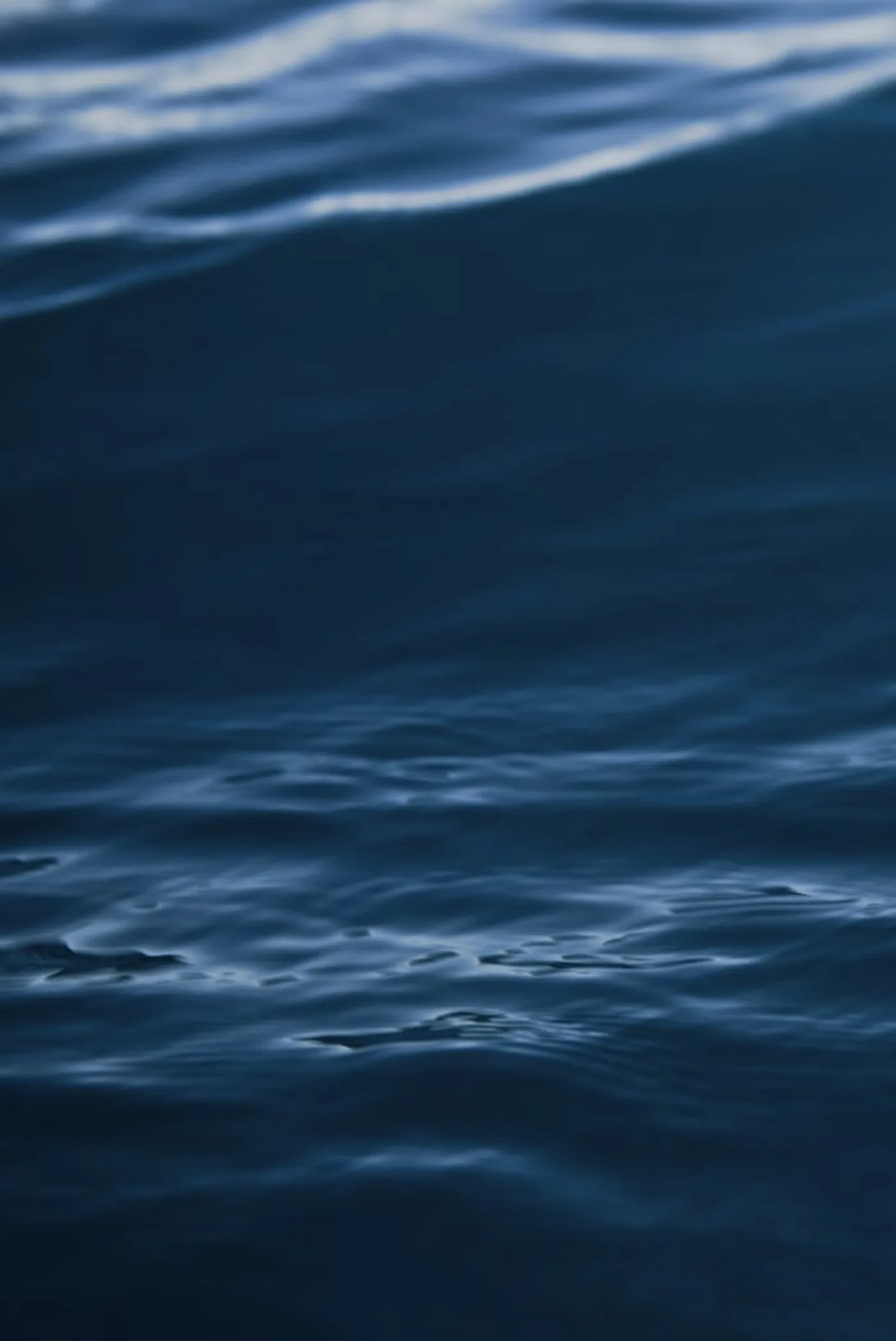 Dark blue California ocean swell photographed close to the surface